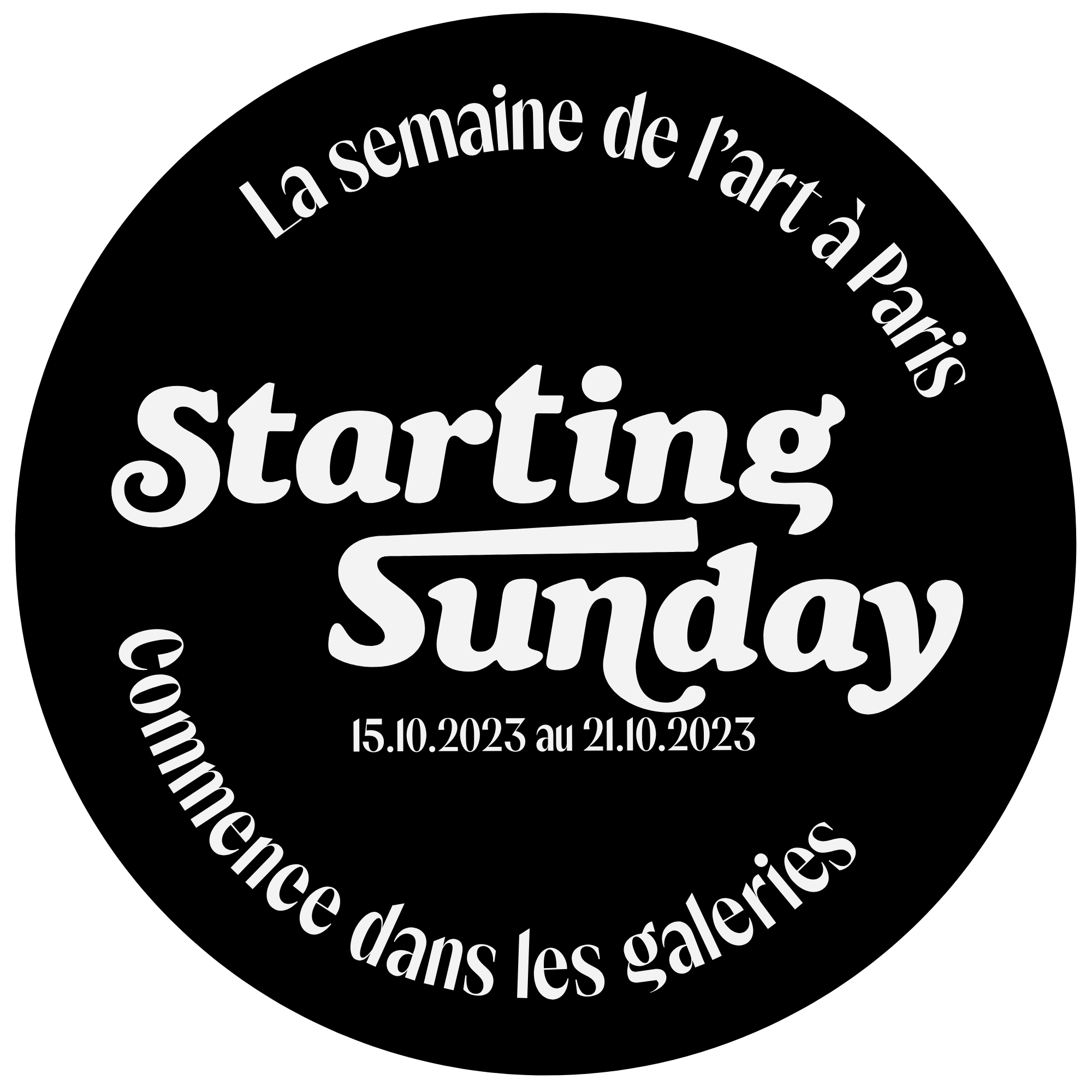 Starting Sunday 2023 - Comité Professionnel des Galeries d'Art