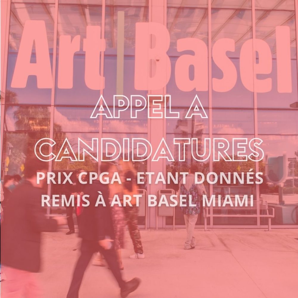 Prix CPGA-Etant Donnés - Comité Professionnel des Galeries d'Art